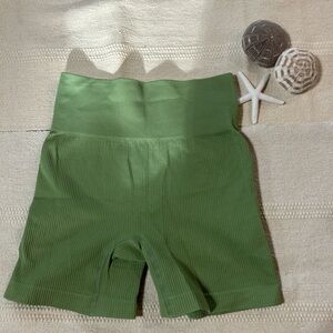 Light Green Matcha Workout Shorts